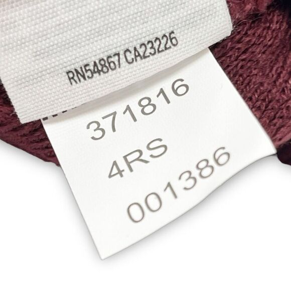 Victoria’s Secret Pink PINK Maroon Cream Pom Beanie Hat Acrylic OSFM Cold Winter - Picture 7 of 7